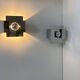 Pair of vintage wall lights, chrome metal, France 1970