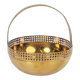 Art Deco Brass Bowl by Fischer Göppingen, 1920s