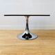 Vintage coffee table chrome tulip foot