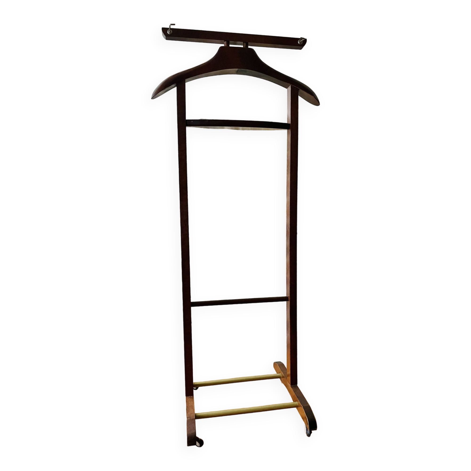 Wooden valet on wheels