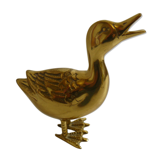 Vintage brass duck