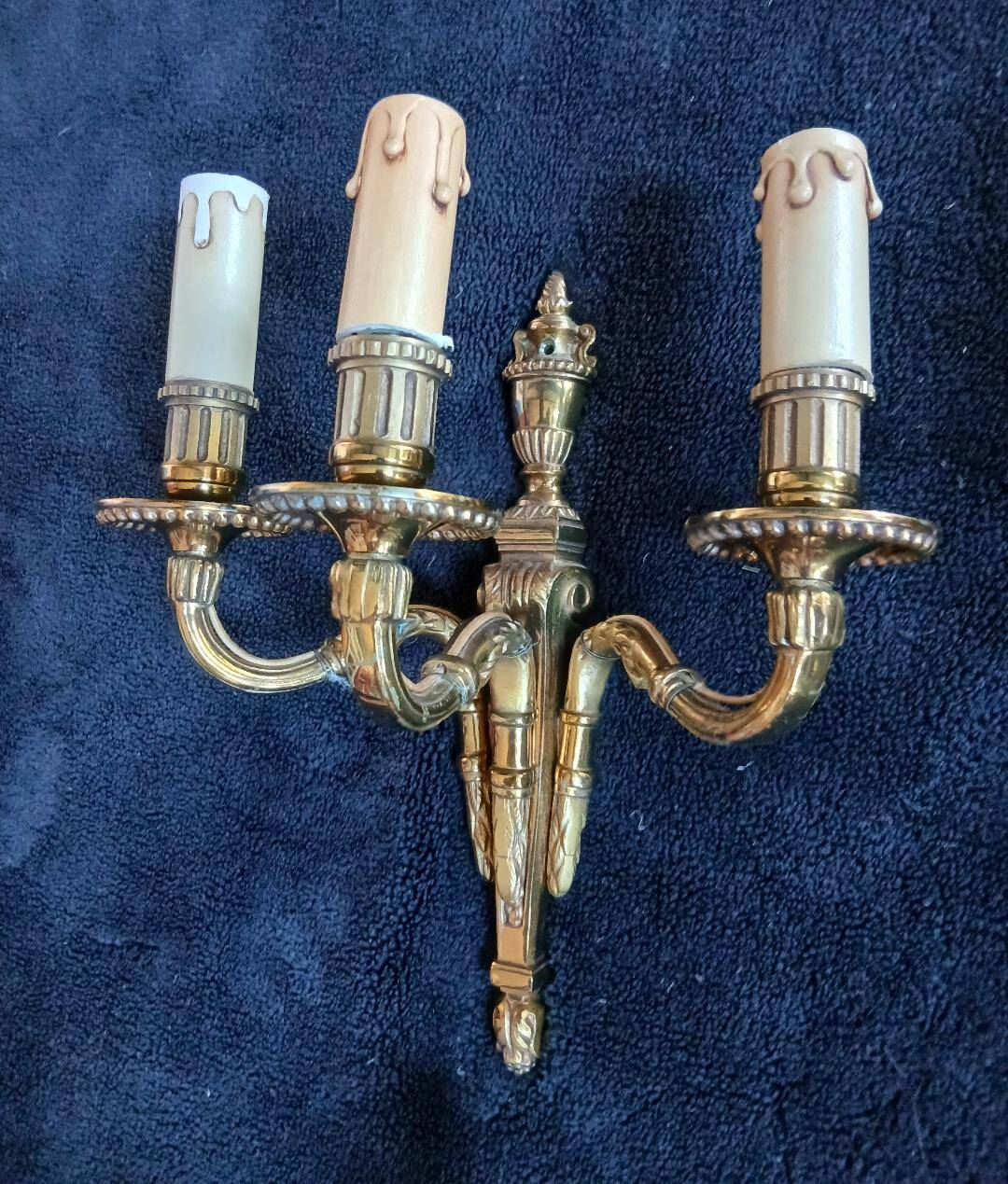 4 bronze wall lights in Louis XVI - XV style