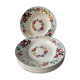 Series of 6 Digoin Sarreguemines hollow plates, model "Piccola"