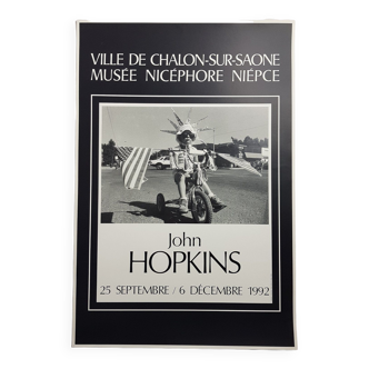 Affiche de l'exposition John Hopkins au musée Nicéphore Niepce, 1992