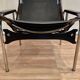 Paire de fauteuils relax inclinable cuir noir design "Hans Eichenberger" 19