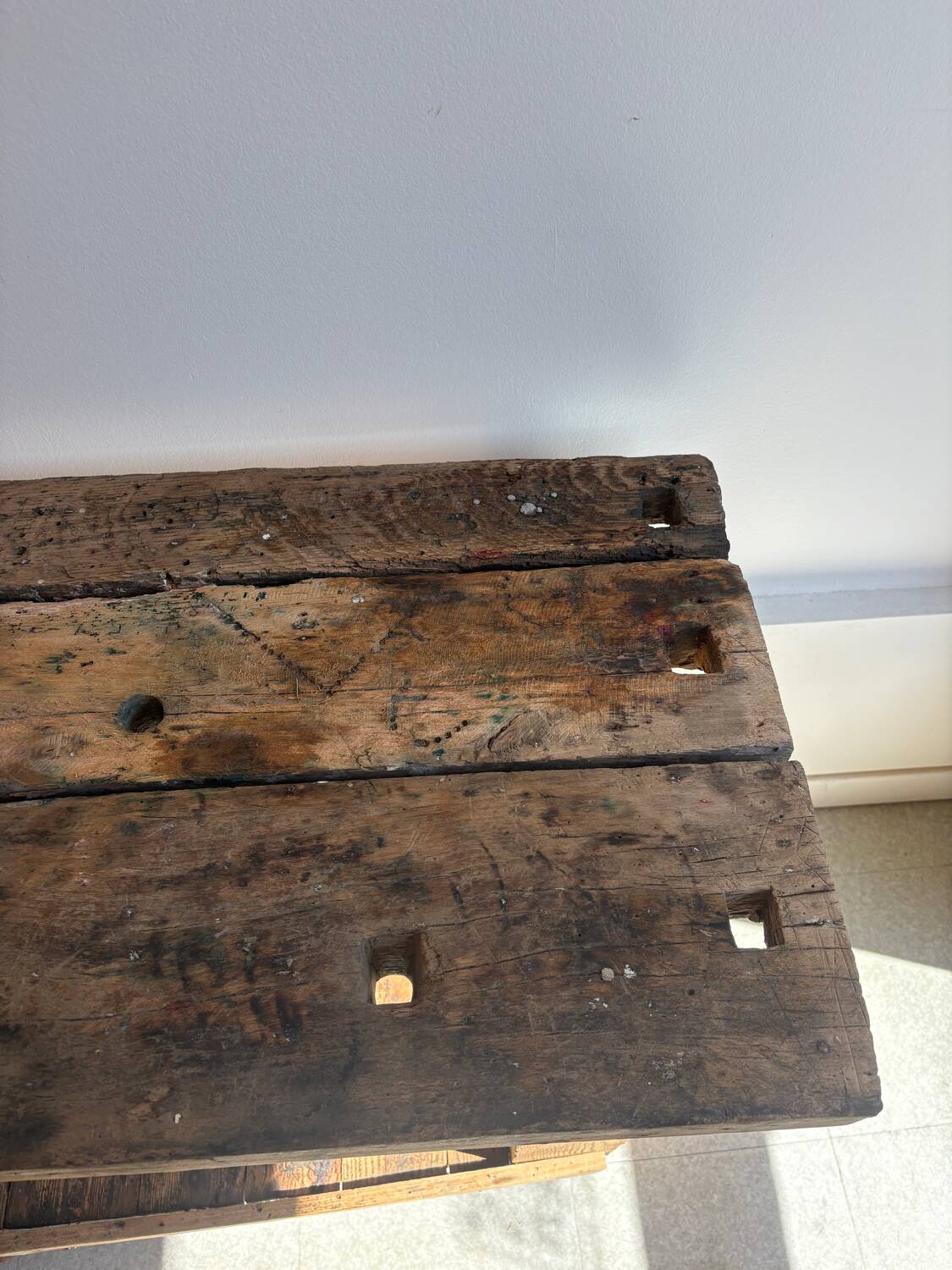 Petit établi en bois massif