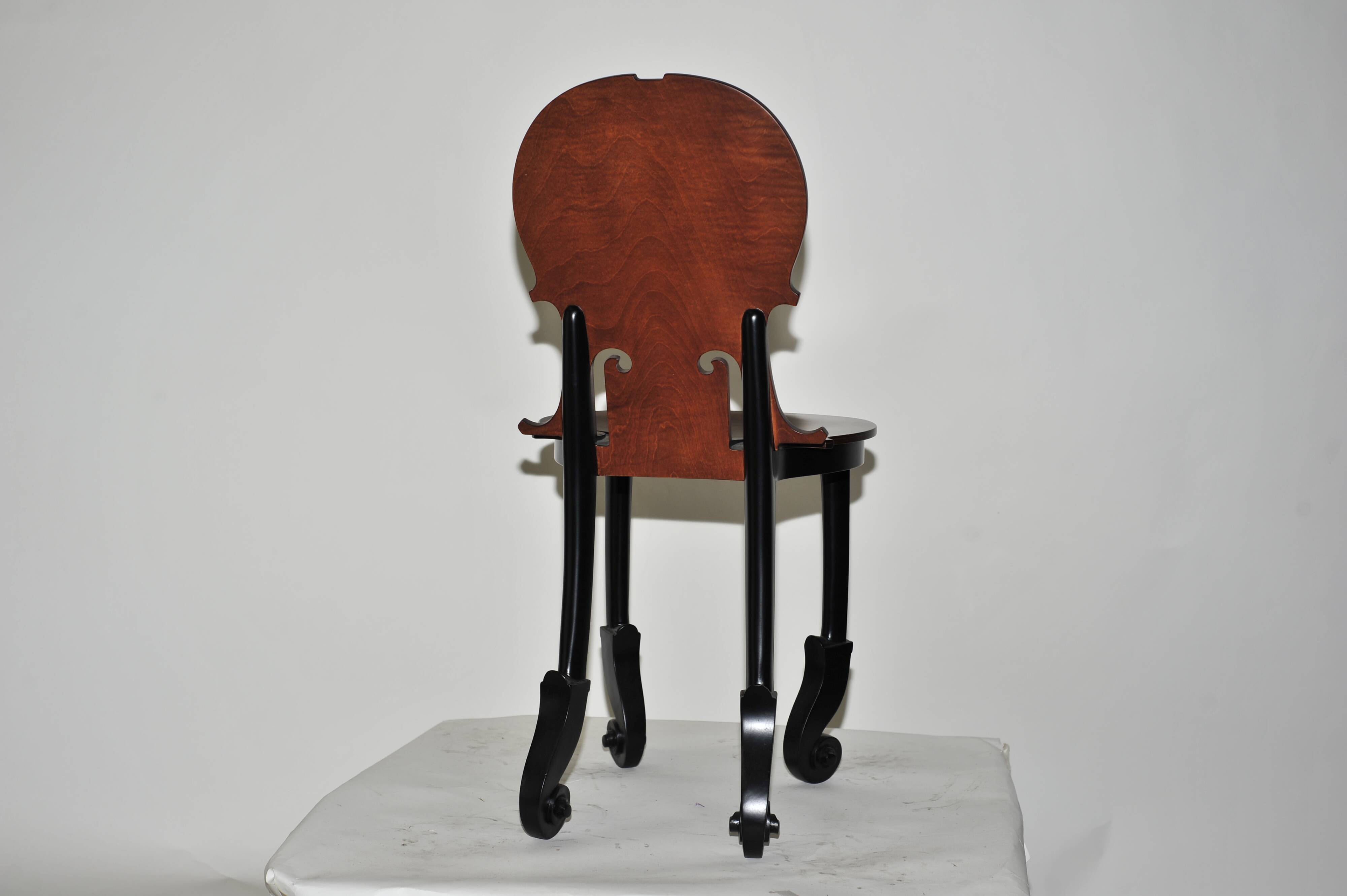 Cello Chair by Arman (chair numbered 28/50) for Hugues Chevalier 1990