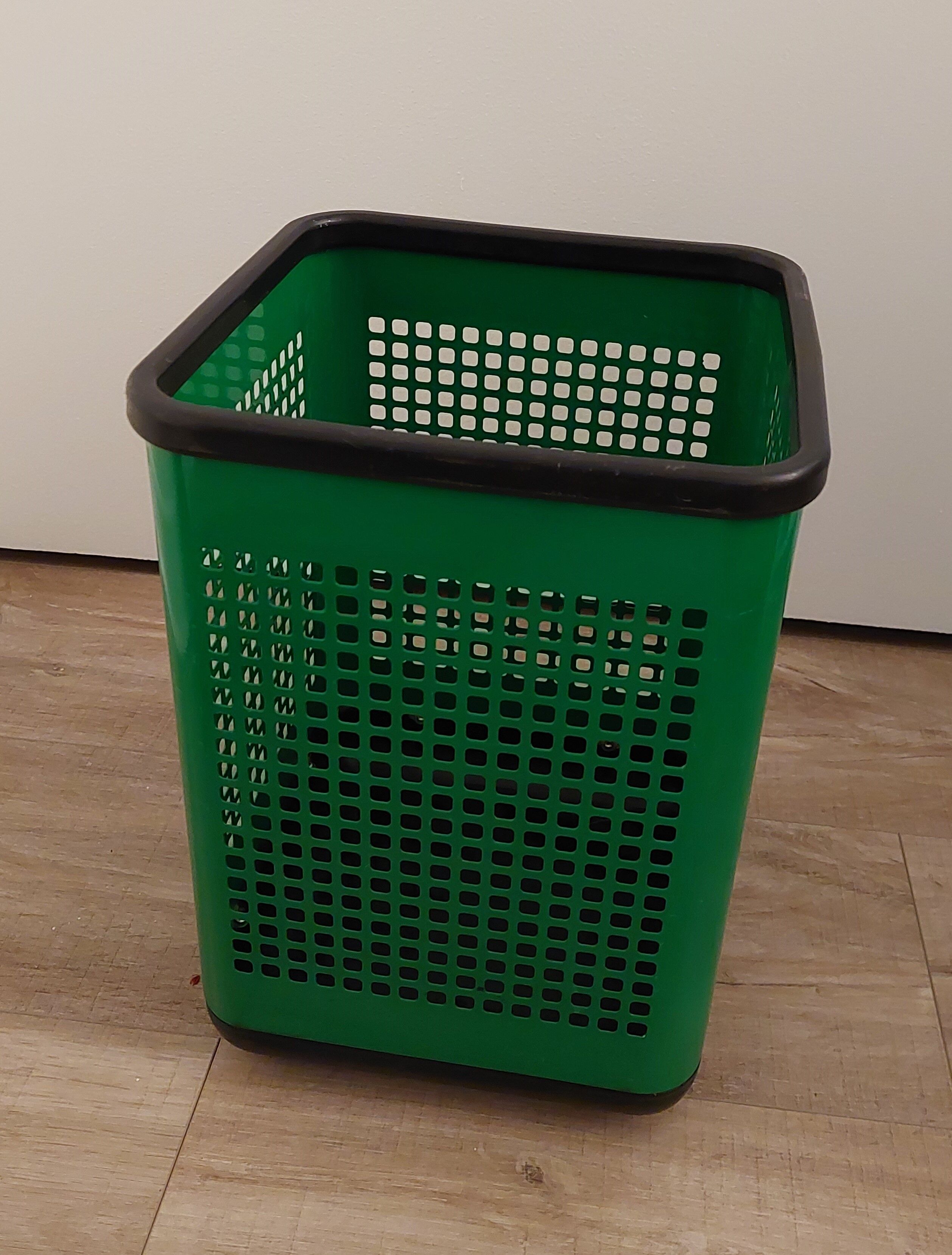 Vintage Metal Perforated Wastepaper basket NEOLT / Italy