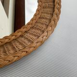 Wicker mirror