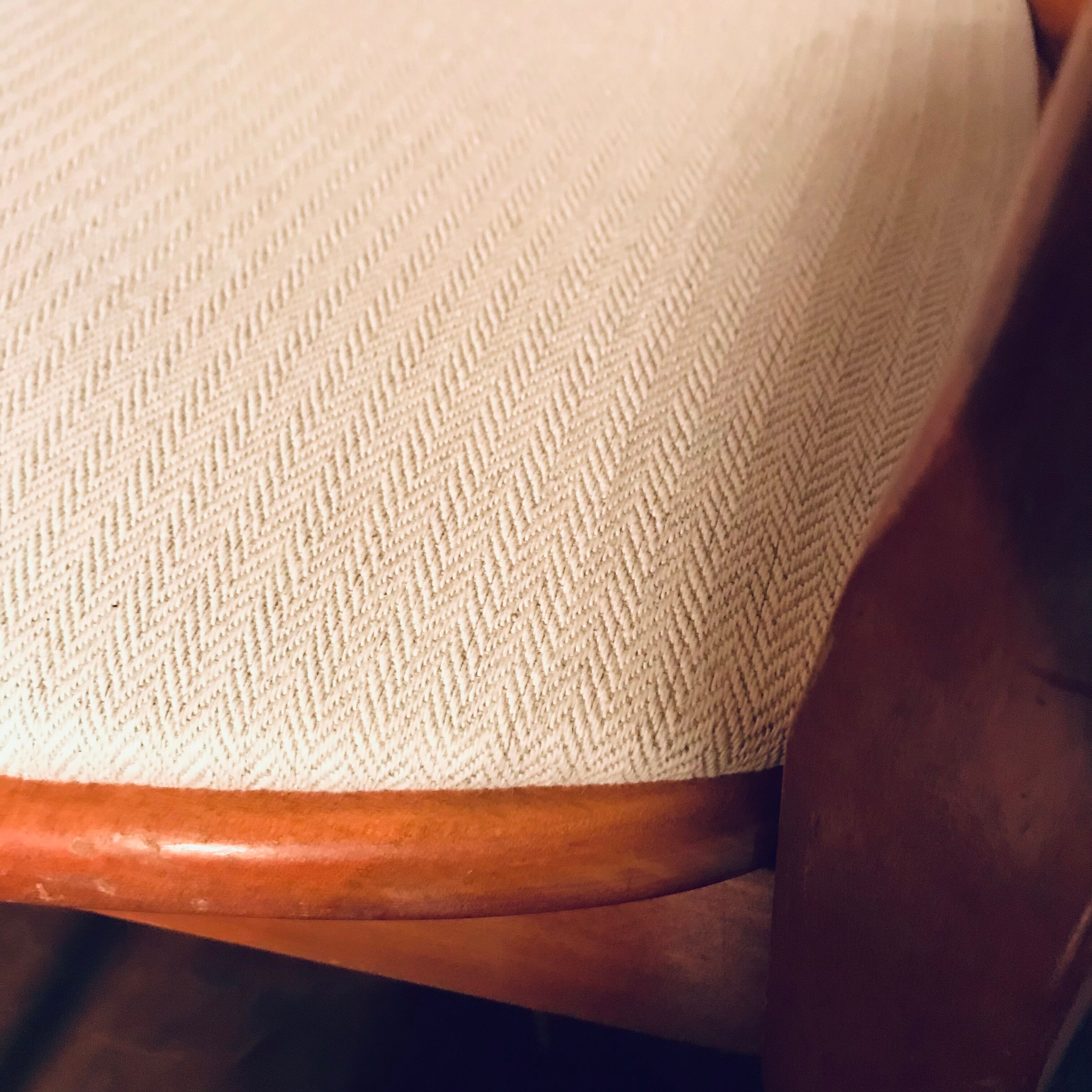 Paire de chaises vintage 1950-60 assise écru