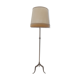 Lampadaire tripode métal doré