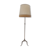 Lampadaire tripode métal doré