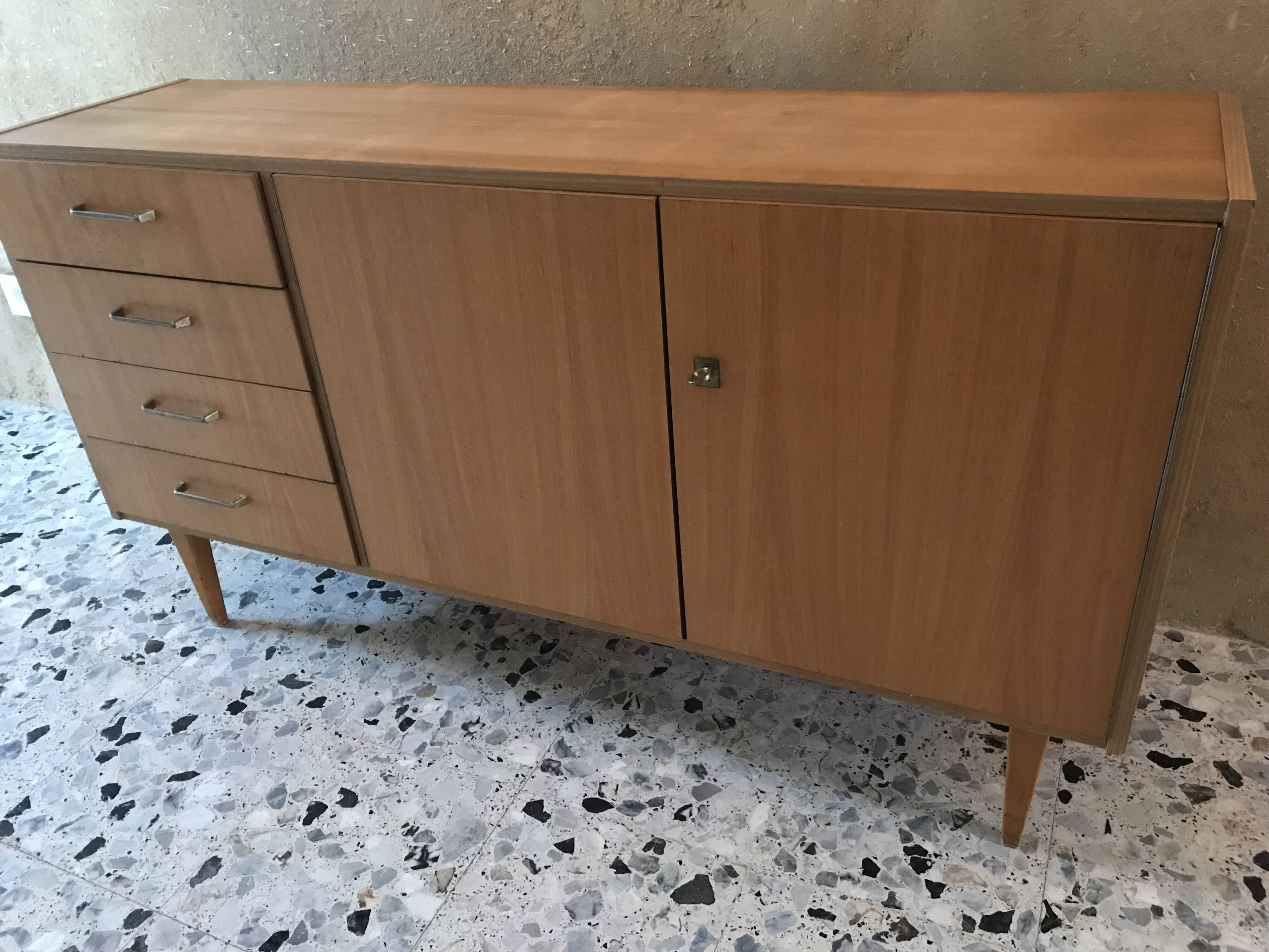 Vintage sideboard in light wood