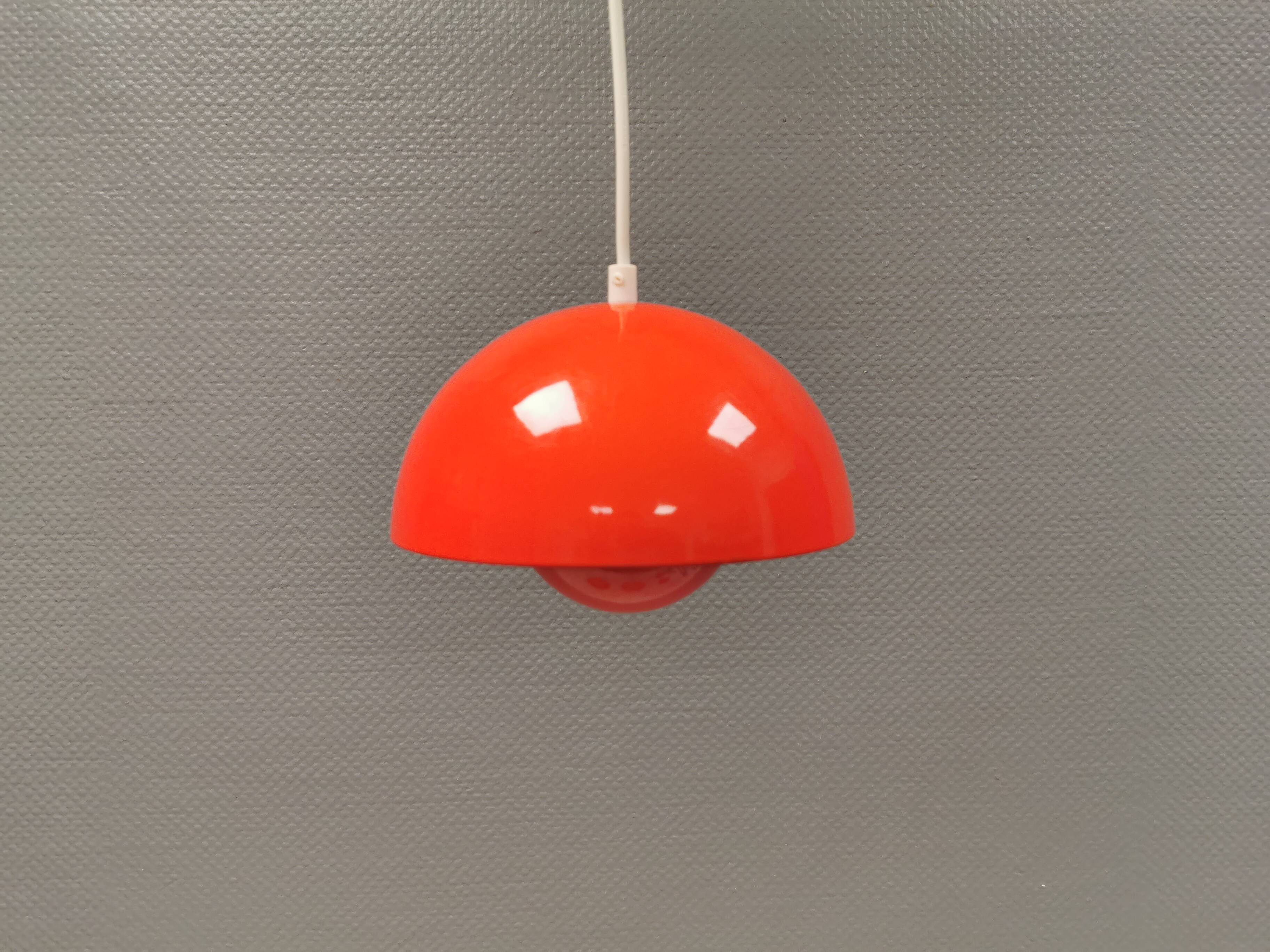 Flowerpot, model VP1, hanging lamp, designed by Verner Panton in 1968 and manufactured in the 1970s