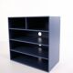 Montana bookcase – blue – 4 shelves