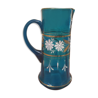 Enamel glass carafe