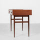 Midcentury danish compact desk with 2 drawers in teak 1960s