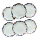 6 Petites assiettes vintage Françaises DIGOIN SARREGUEMINES fleuries 1950