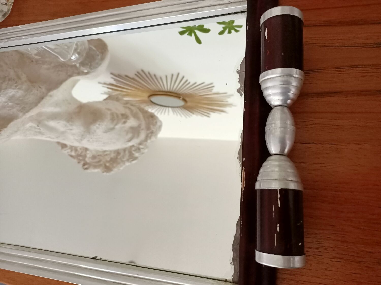 Art deco mirror tray