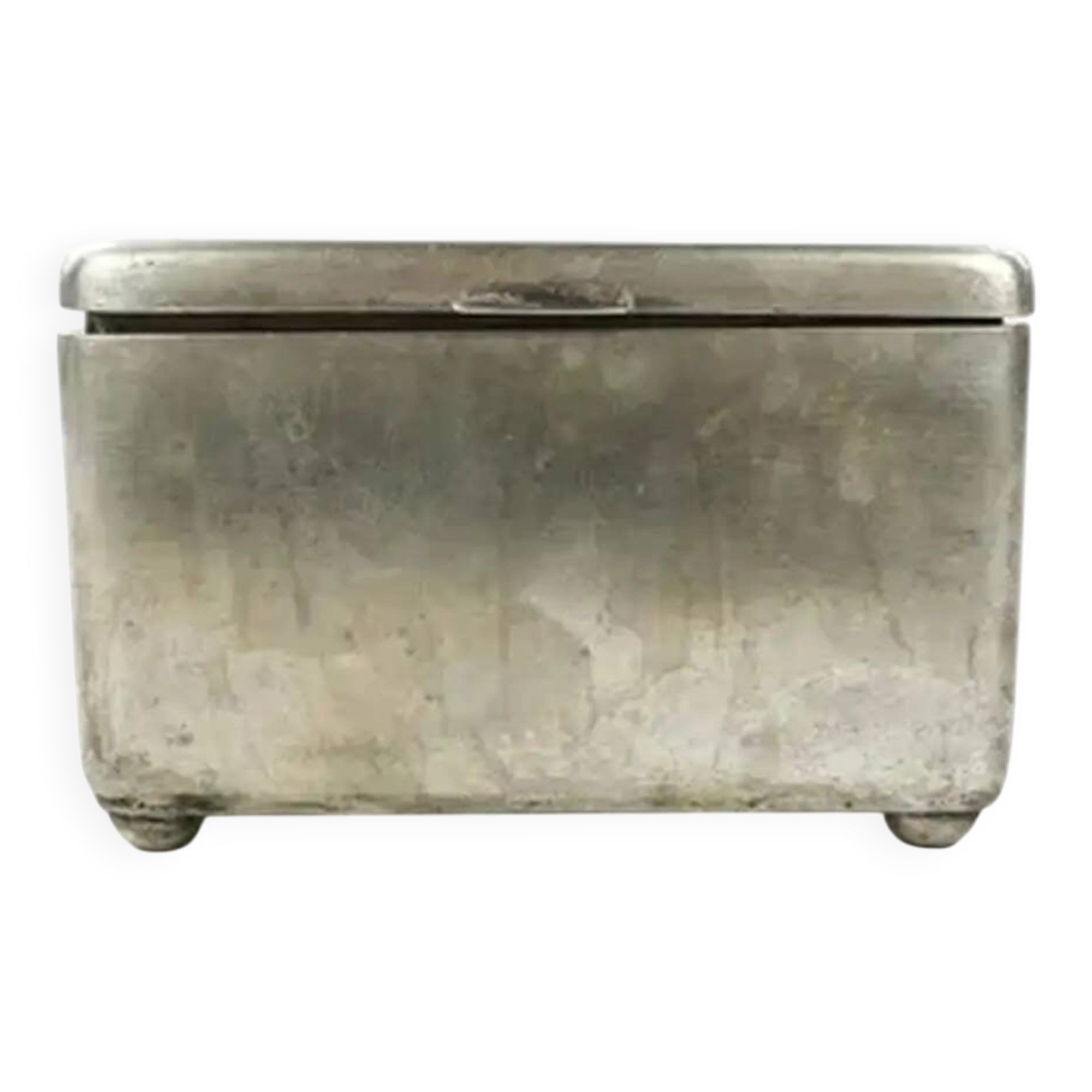 Art Deco sugar bowl, silver-plated alpaca, Jarra, Poland, 1930s
