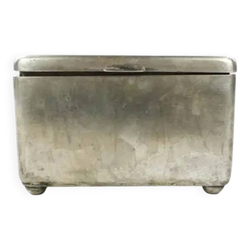 Art Deco sugar bowl, silver-plated alpaca, Jarra, Poland, 1930s