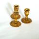 Trio de bougeoirs en bronze
