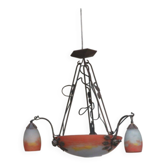 Croismare suspension with 4 light fixtures