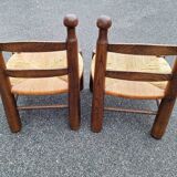 1 pair of brutalist chairs