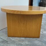 Vintage round coffee table design Maison Regain style 1970s