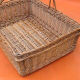 Rectangular basket centerpiece Woven wicker