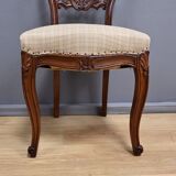Set of 4 mahogany chairs, Napoléon III period - second half of the 19th century.
