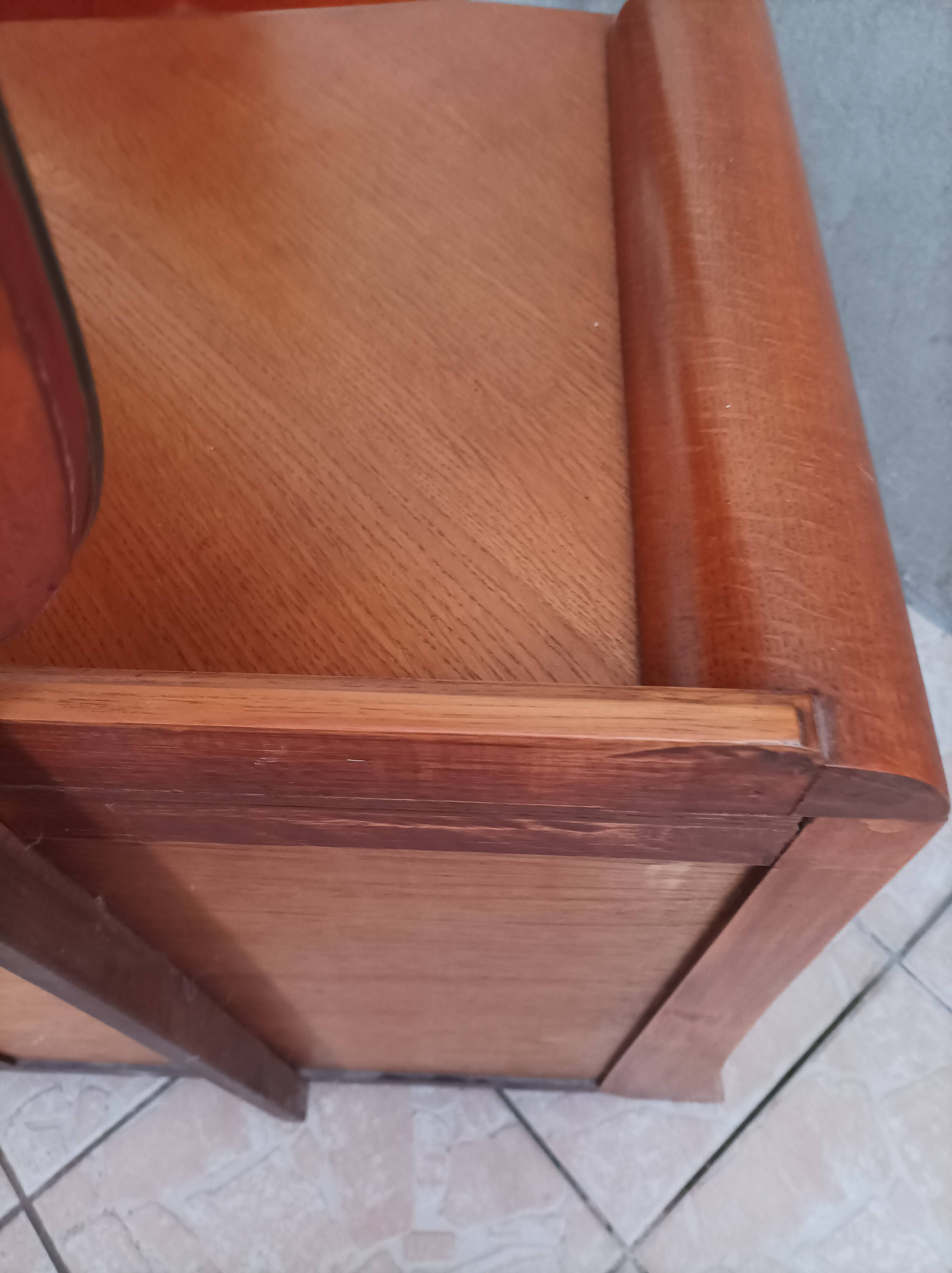 Austinsuite dressing table chest of drawers in Art Deco style oak 1960