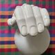 70s ceramic hand wall light