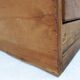Industrial workshop furniture in pine with 10 drawers, circa 1940.