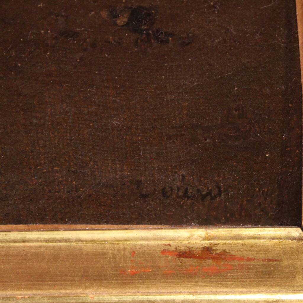 Flemish painting from the 17th century, hunting scene
