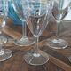 Lot de 8 verres en cristal gravé – Style Louis XVI