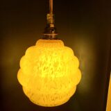 Baladeuse en verre de Clichy jaune