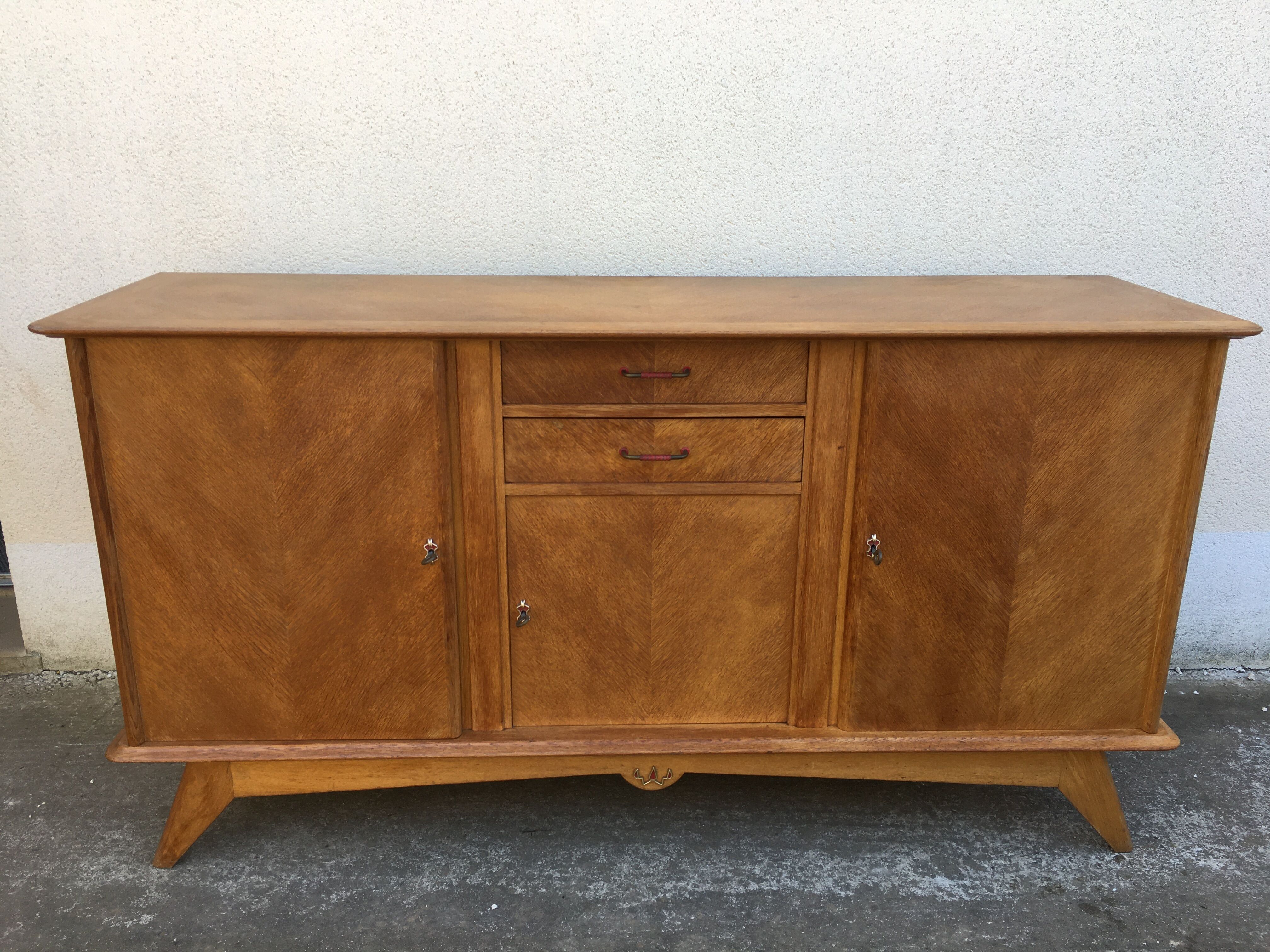 Buffet enfilade vintage feet compass year 50