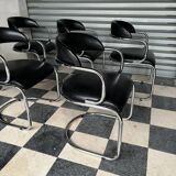 Série de 6 chaises design vintage