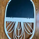 Miroir en rotin blanc