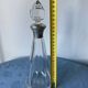 Art Deco crystal and sterling silver carafe