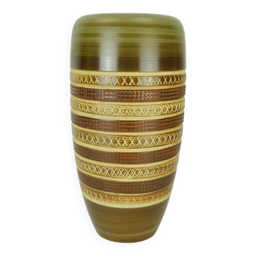 mid century VASE duemler & breiden model 166 30 sgraffito decor 50s/60s