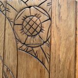 Parisian art deco wardrobe solid raw oak 1930