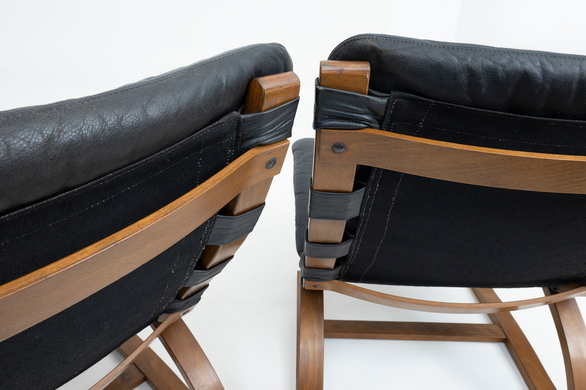 Set of 4 Kangaroo chairs, Westnofa, Norway 1970