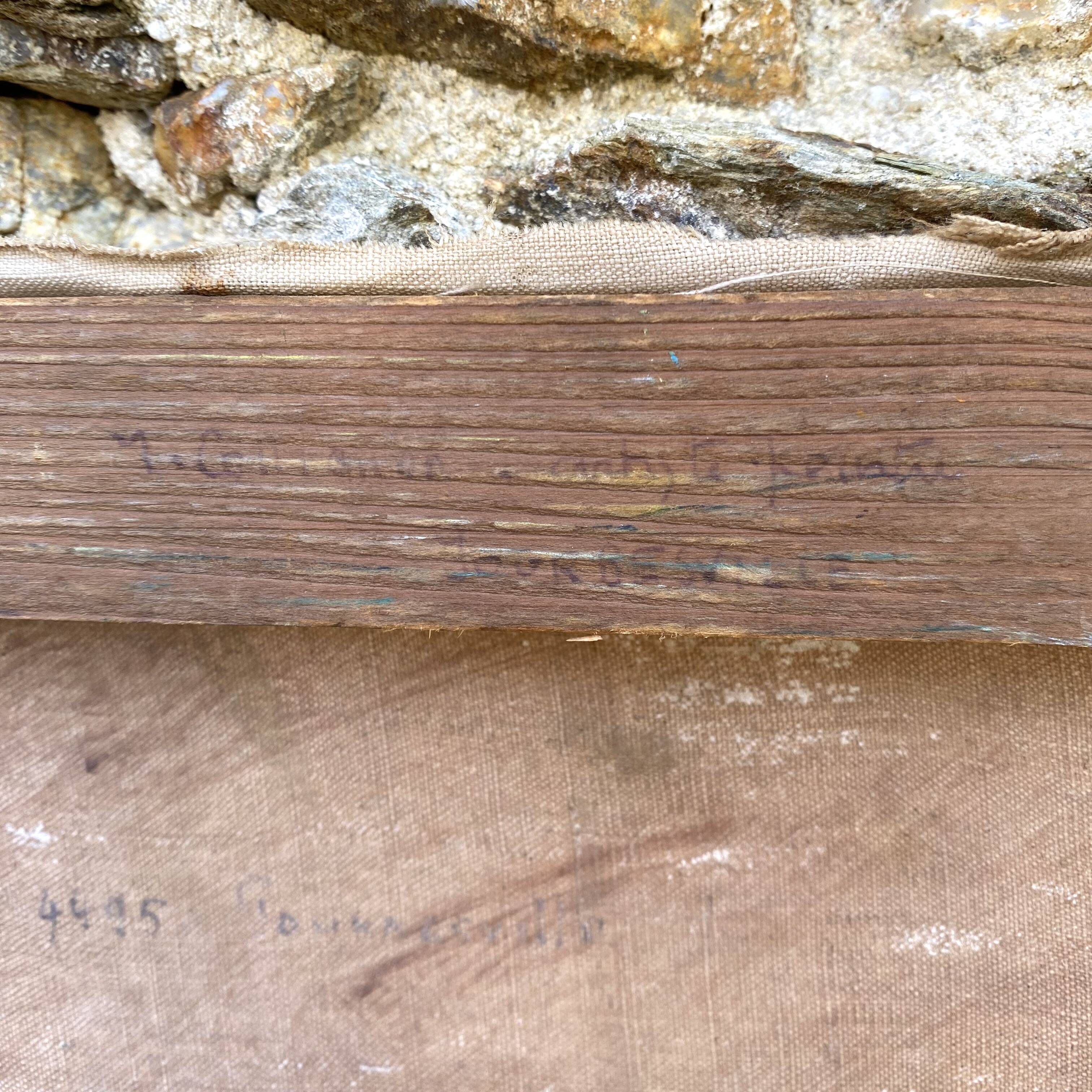 Old garden painting Gourbesville Normandy