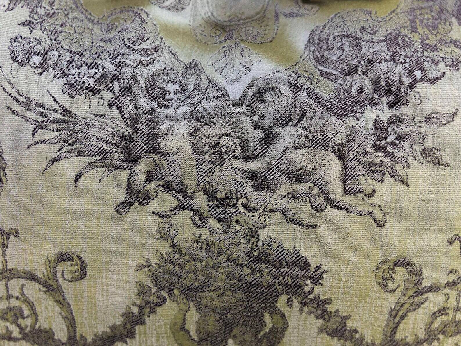Neoclassical Medusa Medallion Cushion, Black Piped Jacquard Pillow Cover