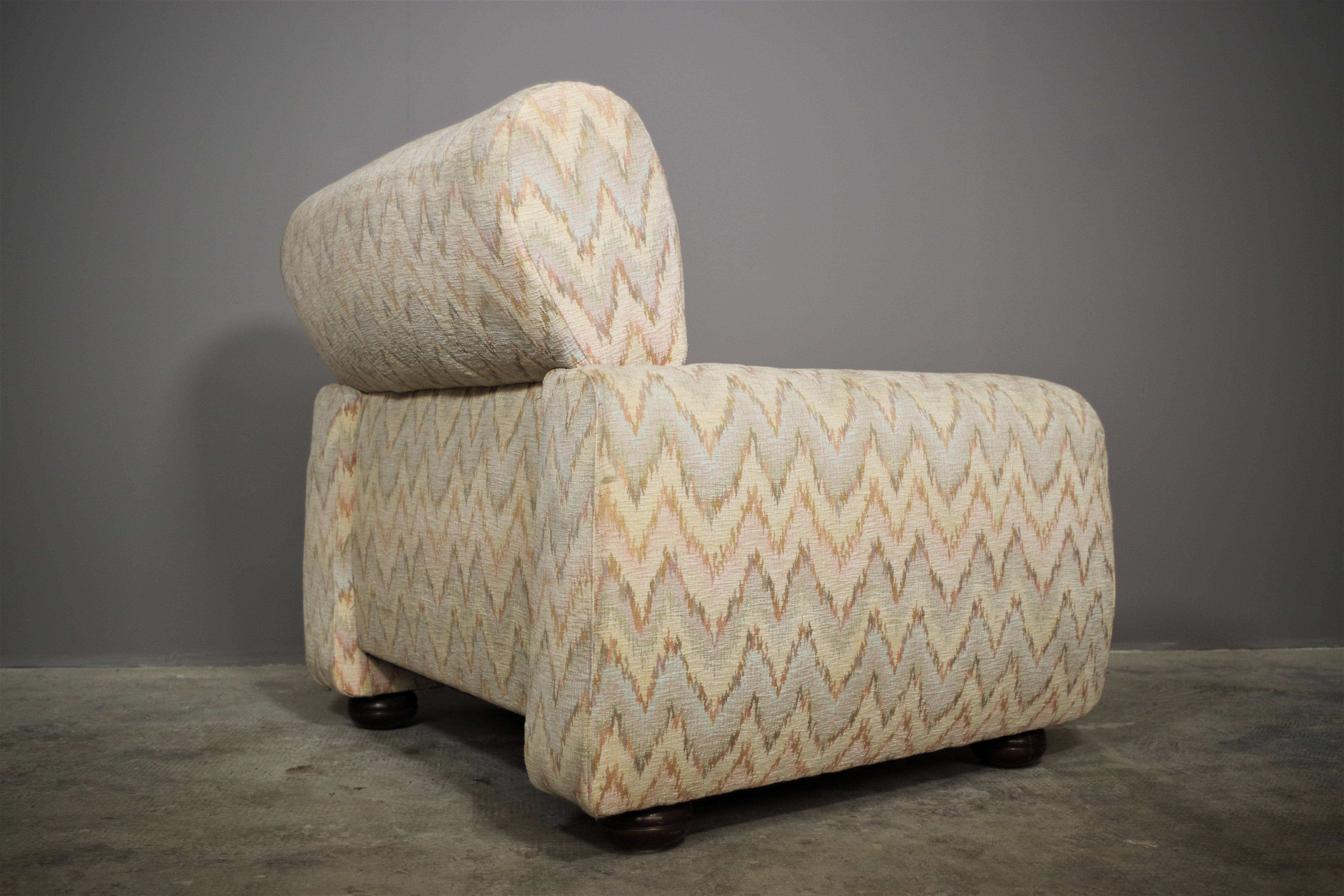 Missoni armchairs, 1970s, set of 3