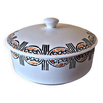 Badonviller Montmartre dish with lid