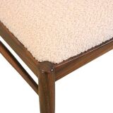 Suite de 4 chaises en palissandre et tissu