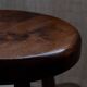 Solid wood tripod stool ⎮Folk art ⎮Mid-20th century